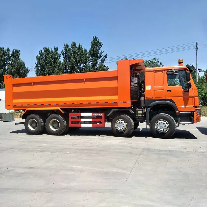 Sinotruk Howo 12 Wheelers รถดั๊มพ์ Euro 2 ขับมือซ้าย